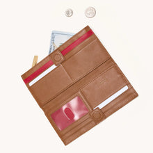 Load image into Gallery viewer, 110 North Mahogany Pebble/Brushed Gold Red Zip