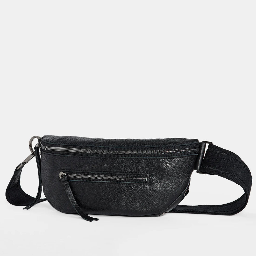 Charles Crossbody Med Black/Gunmetal