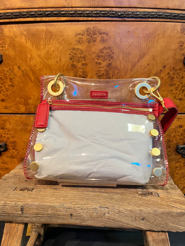 Tony - Sml Clear - Poppy Red