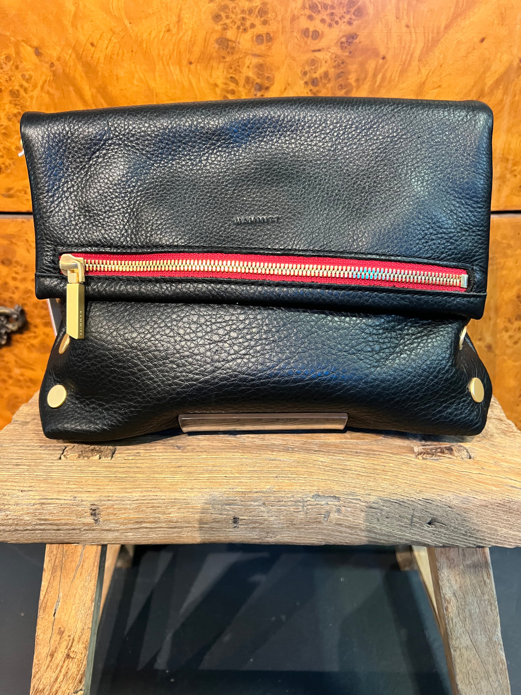 VIP Medium Black - BG - Red Zipper