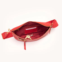 Load image into Gallery viewer, Charles Crossbody Lrg Poppy Red/Brushed Gold