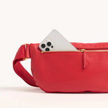 Load image into Gallery viewer, Charles Crossbody Lrg Poppy Red/Brushed Gold