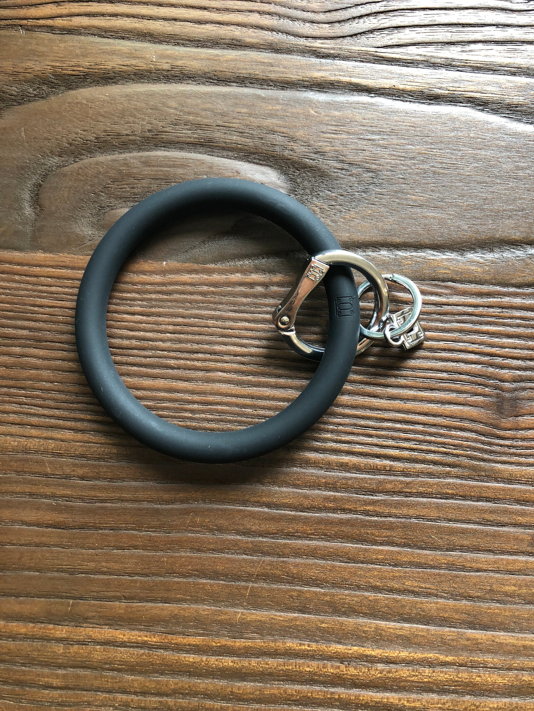 Big O Silicone Key Ring- Back in Black