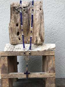 East/West Rosary Cross Necklace