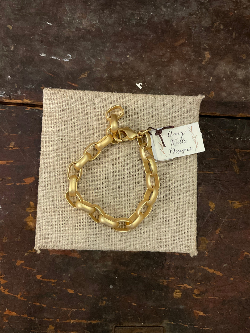 Matte Gold Chain Bracelet