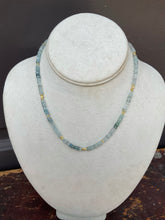Load image into Gallery viewer, Moss Aquamarine Ombré Necklace