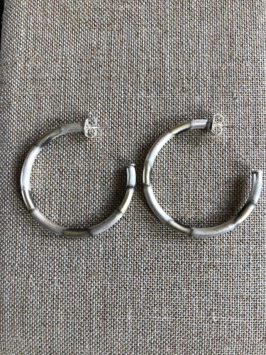 My Favorite Hoops Silver Burnished
